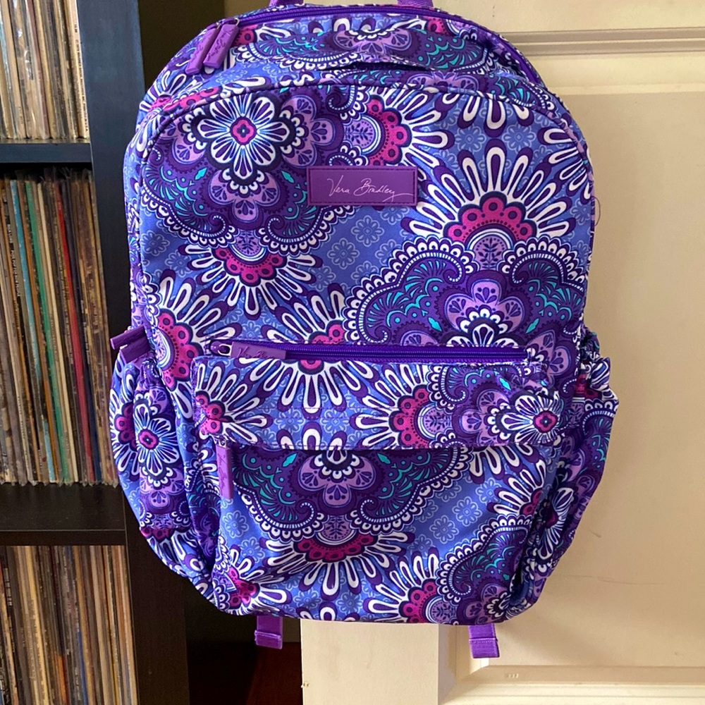XL Vera Bradley Paisley Campus Backpack
